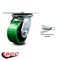 Service Caster 4 Inch Green Poly on Cast Iron Caster with Roller Bearing and Swivel Lock SCC SCC-35S420-PUR-GB-BSL - alternate 5